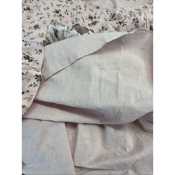 Madewell Lizzie Babydoll Dress in Fresh Sprigs Size 10 square neck puff 3/4 slv - Picture 8 of 15